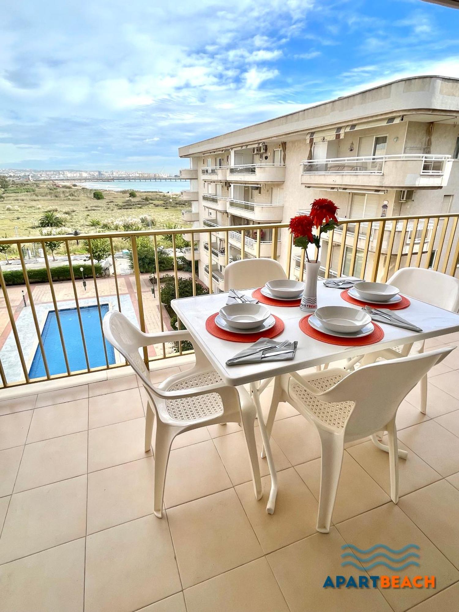 Apartbeach Adriatico 518 Vistas Playa Y Climatizado Appartement La Pineda Buitenkant foto